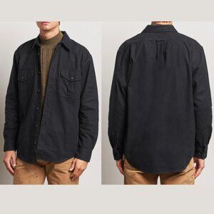 FILSON Light Weight Alaskan Guide Shirt Button Up Shirt Mens M Washed Black Work